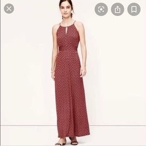 LOFT Chevron Print Maxi Dress